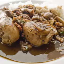 Chicken Drumsticks with Rice and Savory