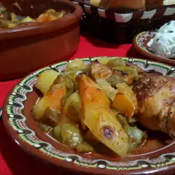 Oven-Baked Chicken Drumsticks with Potatoes and Green Beans