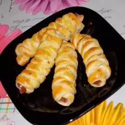 Tasty Puff Pastries with Wieners