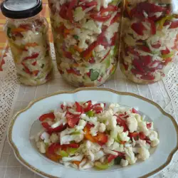 Pickle Salad with bell peppers