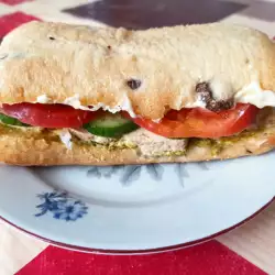 Ciabatta with Hummus and Tofu