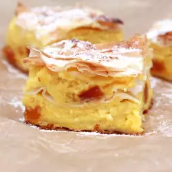 Phyllo Milk Pie with butter