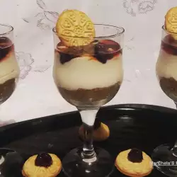Cheesecake with jam