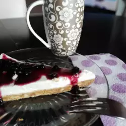 Cheesecake with Jam and Milk