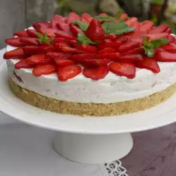 Flourless Dessert with Strawberries