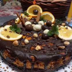 Pumpkin, Orange and Chocolate Cheesecake