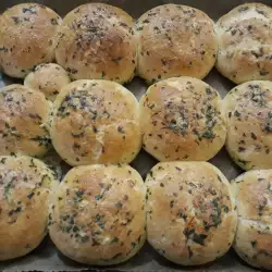 Parsley and Garlic Bread Buns