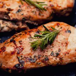 Grilled Chicken Breasts with Onions