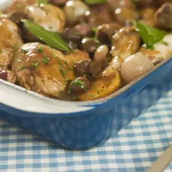 Oven-Baked Chicken with Red Wine