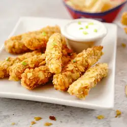 Crispy Chicken Strips with Potato Chips (Ultra Crunchy)