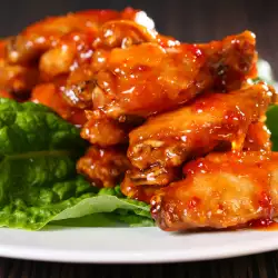 Glazed Chicken Wings with Apricot Jam
