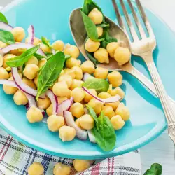 Vegan salad with Chickpeas