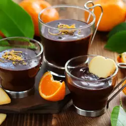Mousse with oranges