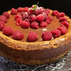 Cheesecake with chocolate