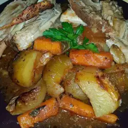 Knuckle with Potatoes and Carrots