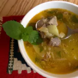 Lamb Soup with peppers