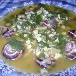 Soup with Spring Onions