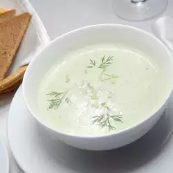 Spring Soup with Yoghurt