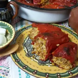 Stuffed Peppers with Rice and Eggs