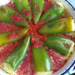 Stuffed Peppers in Sauce with Tomatoes