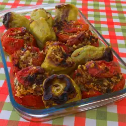 Stuffed Peppers with mushrooms