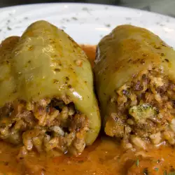 Mince Meat Stuffed Peppers with Flour