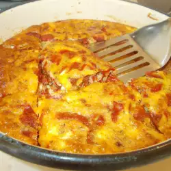 Oven-Baked Peppers with Feta Cheese and Eggs