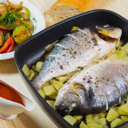 Baked Sea Bream with Artichokes and Potatoes
