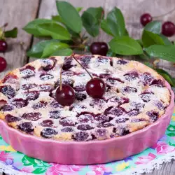 Milk-Based Dessert with Cherries