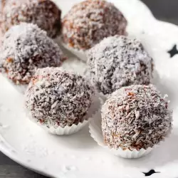 Truffles with coconuts