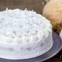 Dessert with Coconut Flakes