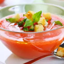 Spanish Soup with Croutons