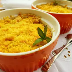 Crumble with butter