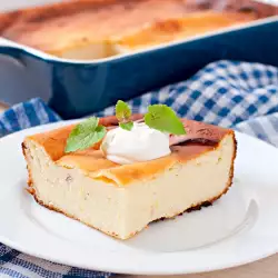 Pudding with cream cheese