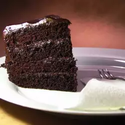 Devil's Food Cake with Glaze