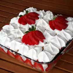 Flourless Dessert with Strawberries