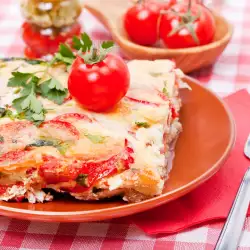 Casserole with tomatoes