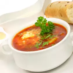 Cold Tomato Soup with Celery