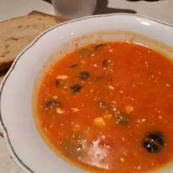 Tomato Soup with olives