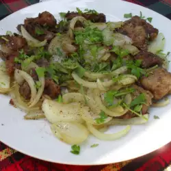 Chicken Livers with Mushrooms and Onions