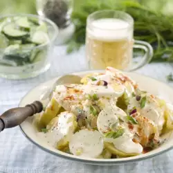 Potato Salad with Mayo and Olive Oil