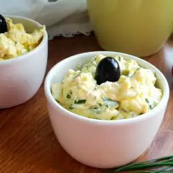 Egg Salad with White Cheese and Mayonnaise