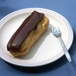 Eclairs with milk