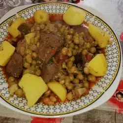 Venison with Peas and New Potatoes