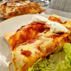 Enchiladas with cream