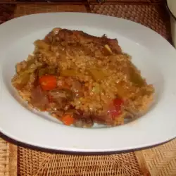 Oven Baked Rice with carrots