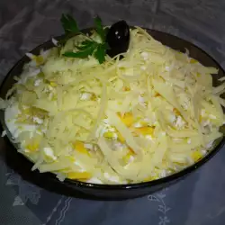 Potato Salad with Mayo and Cheese