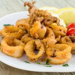 Breaded Calamari with Peppers