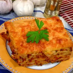 Lasagna with Cheese and Smoked Fillets