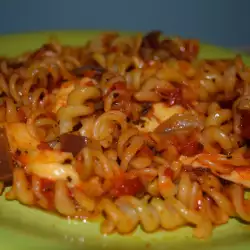 Fusilli Pasta with Onions